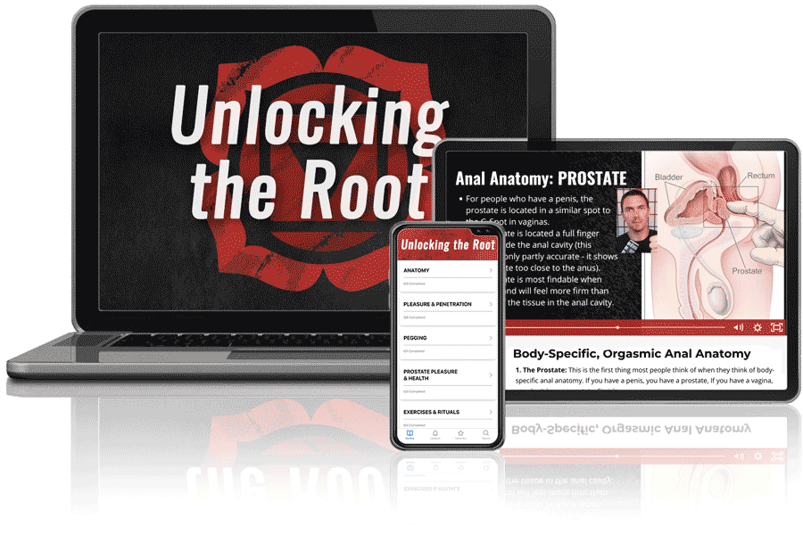 Screenshot of Unlocking the Root - an Anal Sex Course for Men