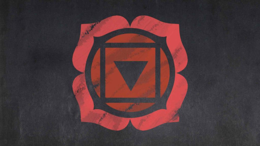 Image of the Root Chakra, Muladhara in reference to the pelvic floor